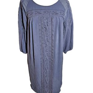 Joie Embroidered Half Sleeve Silk Mini Dress Women's XS